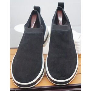 Stuart Weitzman Suede Slipon Leather SW 612 Sneakers Sz 7.5B